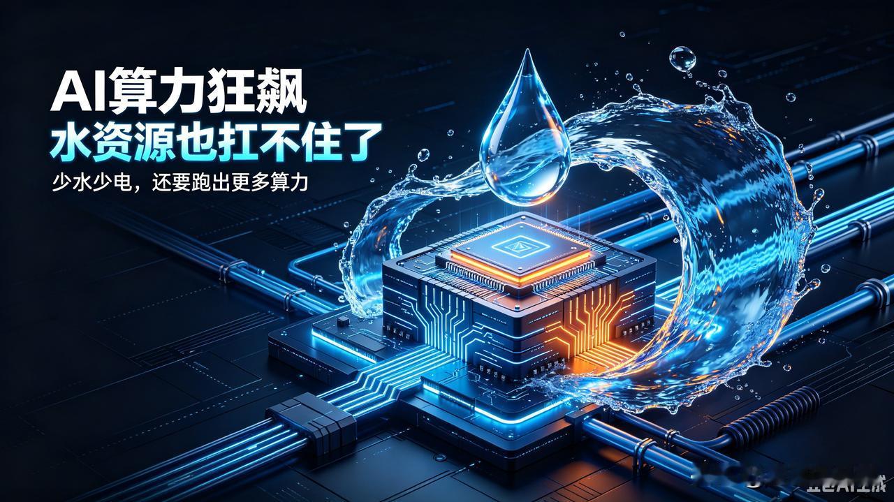 AI算力疯狂扩张，现在连水都不够用了
 
很多人聊AI，张口就是芯片、大模型、算