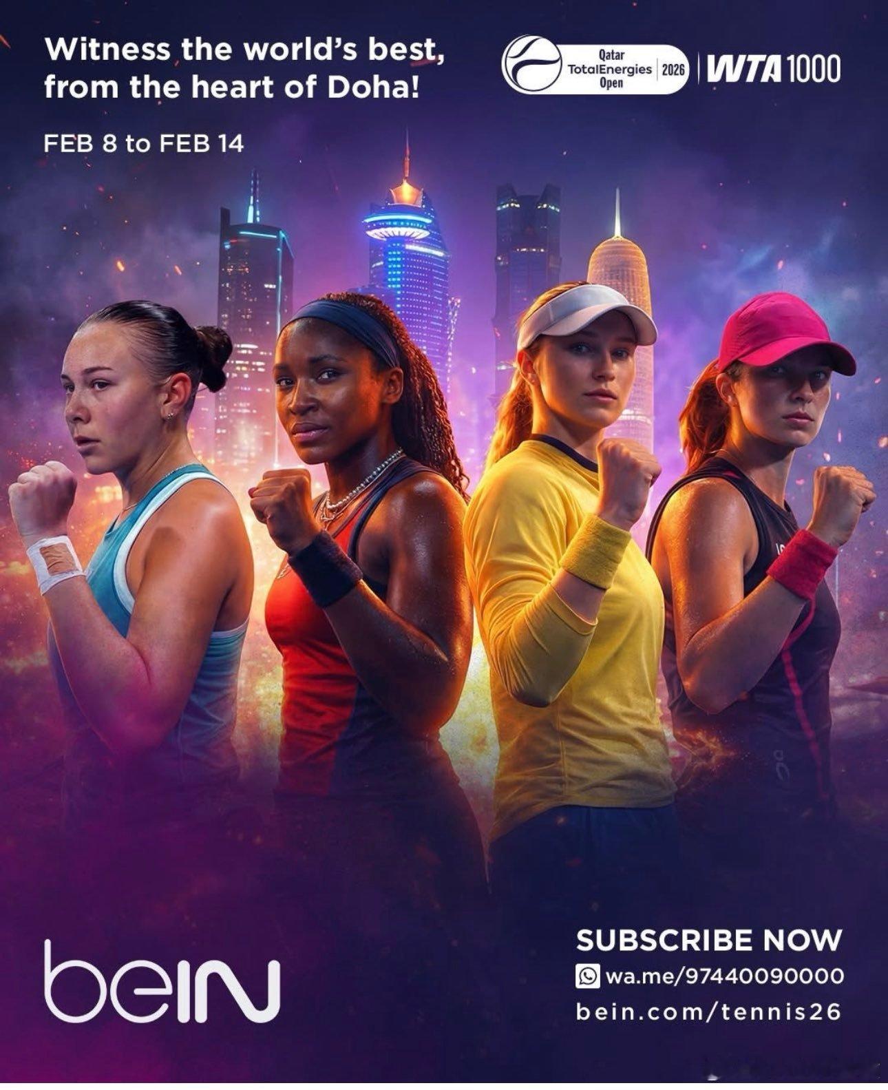 多哈赛的AI宣传海报，谁最像？这很澳网