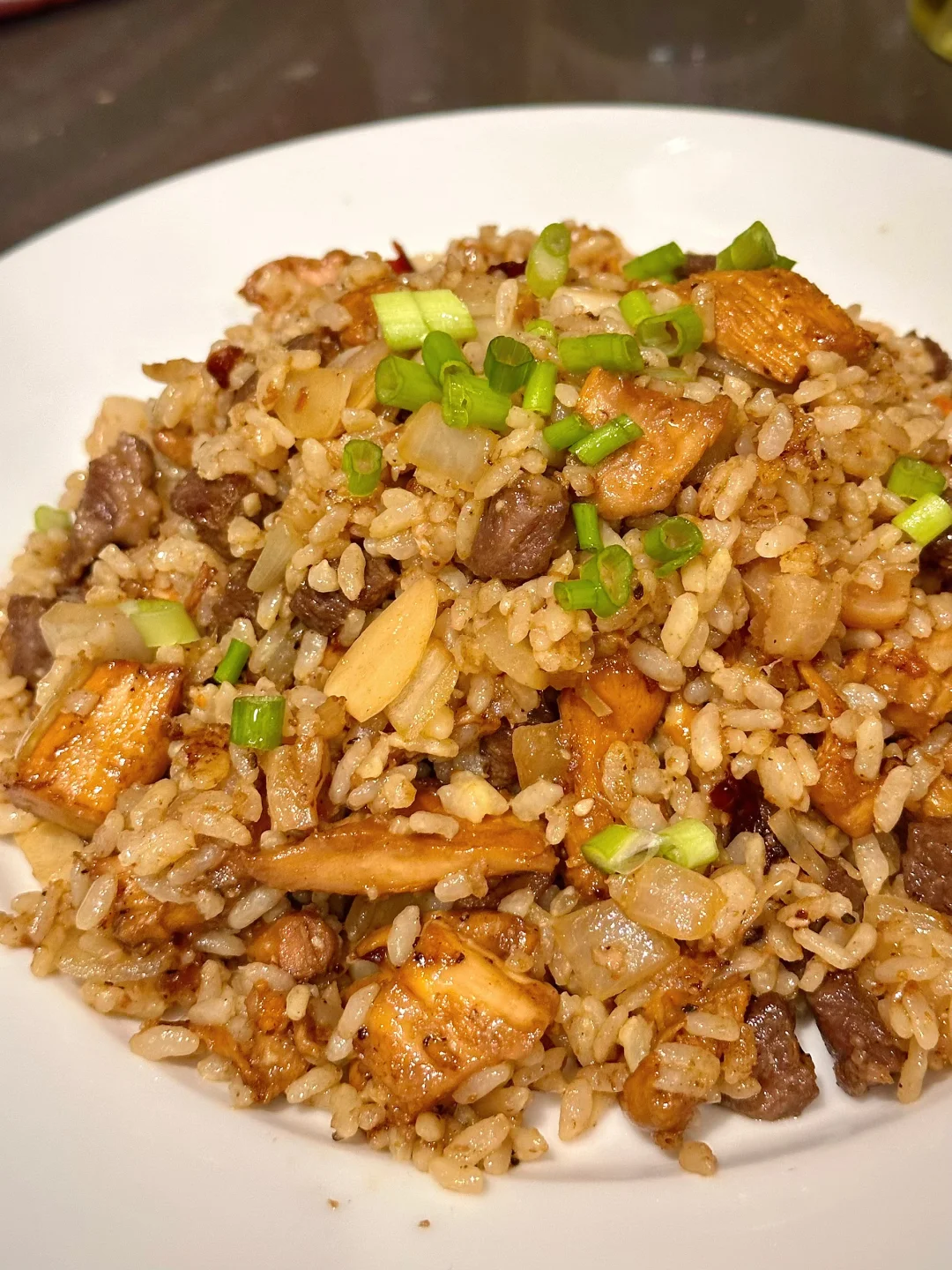 鸡油菌牛肉炒饭🍄金灿灿香喷喷鲜度爆棚🍚