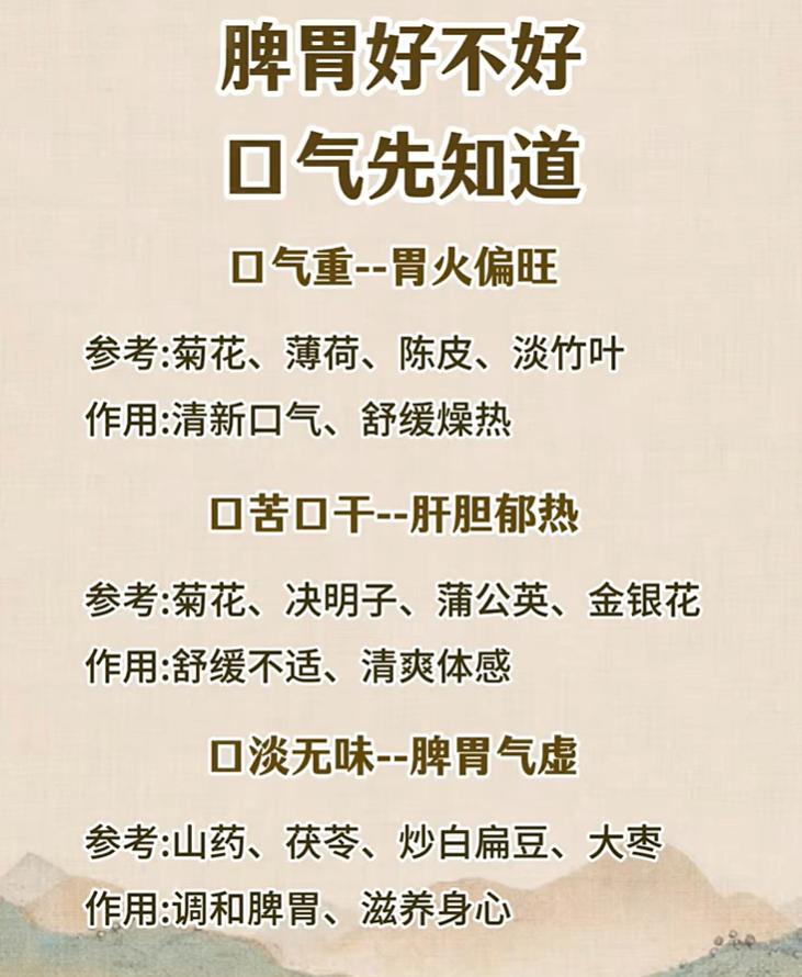 脾胃好不好，嘴巴先有信号！不同口感代表不同体质