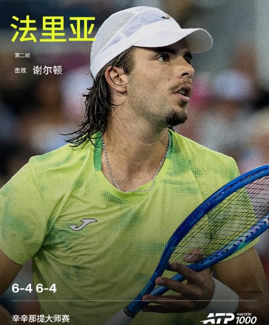 太疲惫！

蒙特利尔大师赛冠军谢尔顿在辛辛那提大师赛第2轮遇到资格赛球员法里亚，
