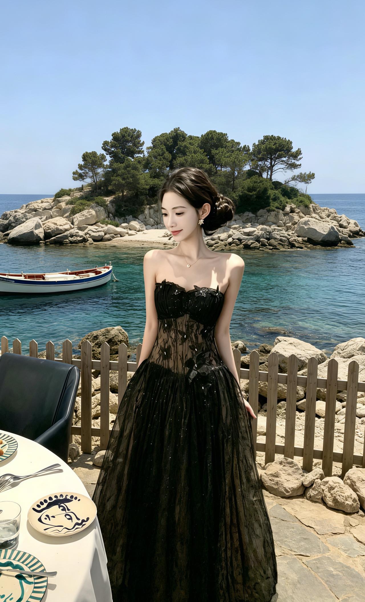奢华小黑裙 气质穿搭 财阀千金穿搭 五一出游穿搭