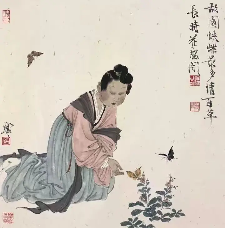 乐在其中。江苏籍女画家徐乐乐（1955—）的作品