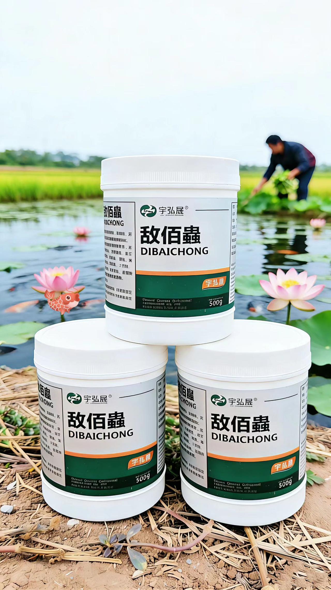 敌佰蟲 鱼塘养殖 鲢鱼 鲤鱼 草鱼