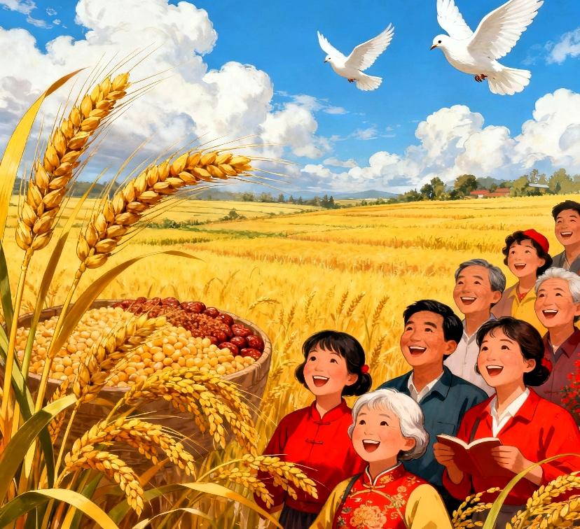 上联“岁岁风调雨顺”，下联可以对“年年国泰民安”。这对联寓意着每一年都风雨适宜、