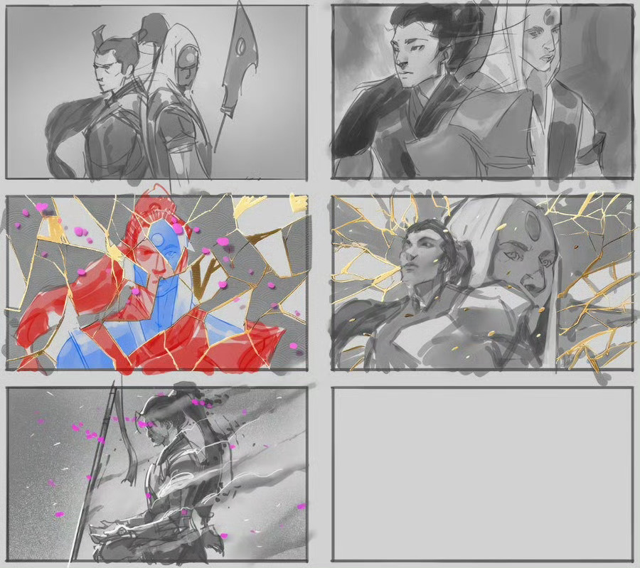 赵信&亚恒概念艺术设计英雄联盟