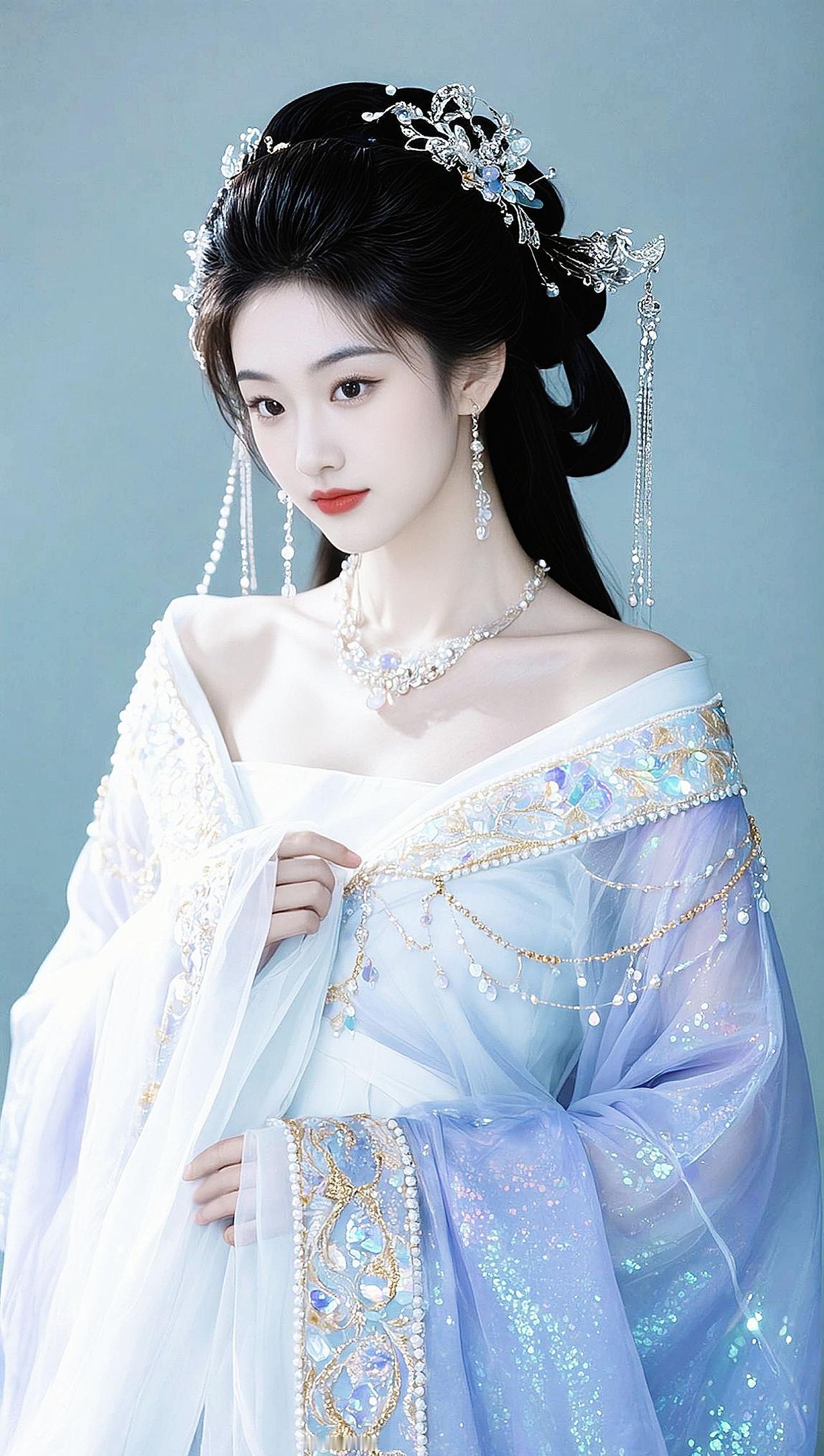 AI冷艳古风写真 抖音ai创作全新升级 清新质感写真 清透淡颜风格 清纯气质美出