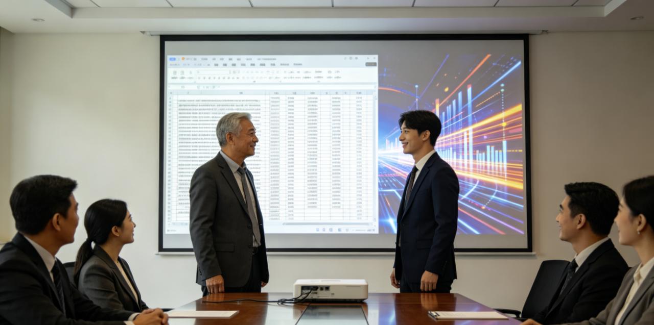 部门方案比选，老张和新人小林各出一版。
老张的方案扎实全面，但看起来没什么亮点。