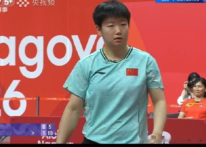 亚运会女团半决赛，孙颖莎3:0边松景，国乒女团1:0领先朝鲜女团，孙颖莎帅气了，