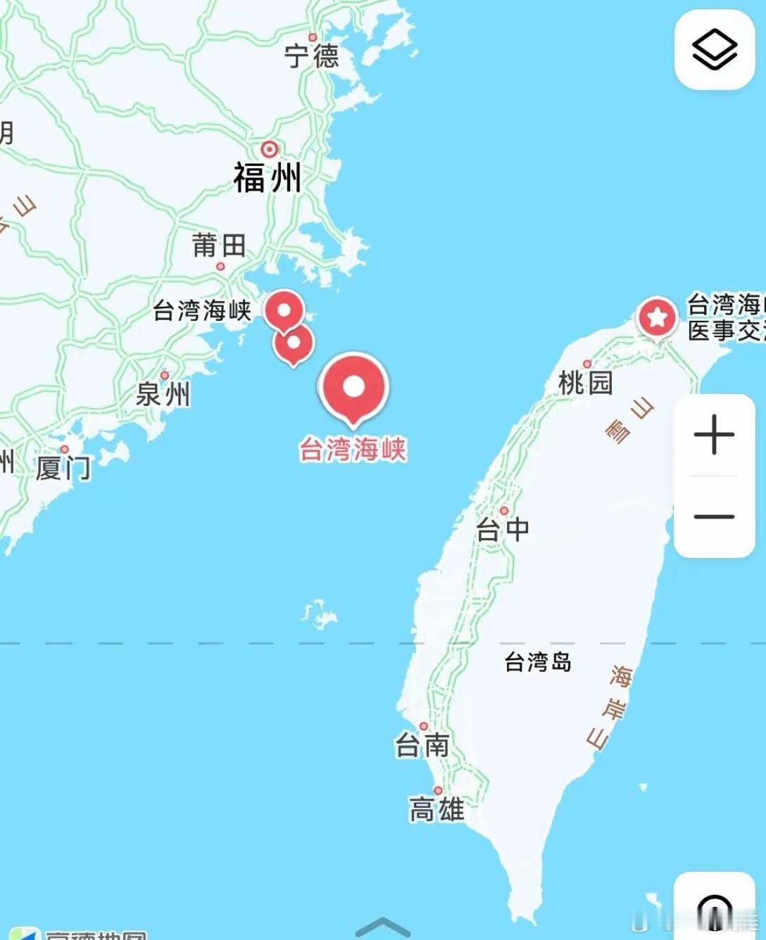 既然这么多国家喜欢从台湾海峡自由航行通过，那就从水深10-30米的福建南至台中浅