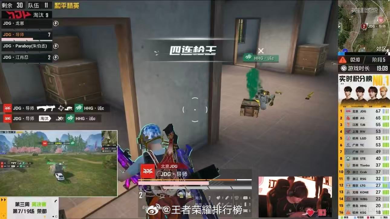 JDG导师一穿七满编围剿又如何，JDG导师一己之力横扫全场，完成一穿七简直秀翻！