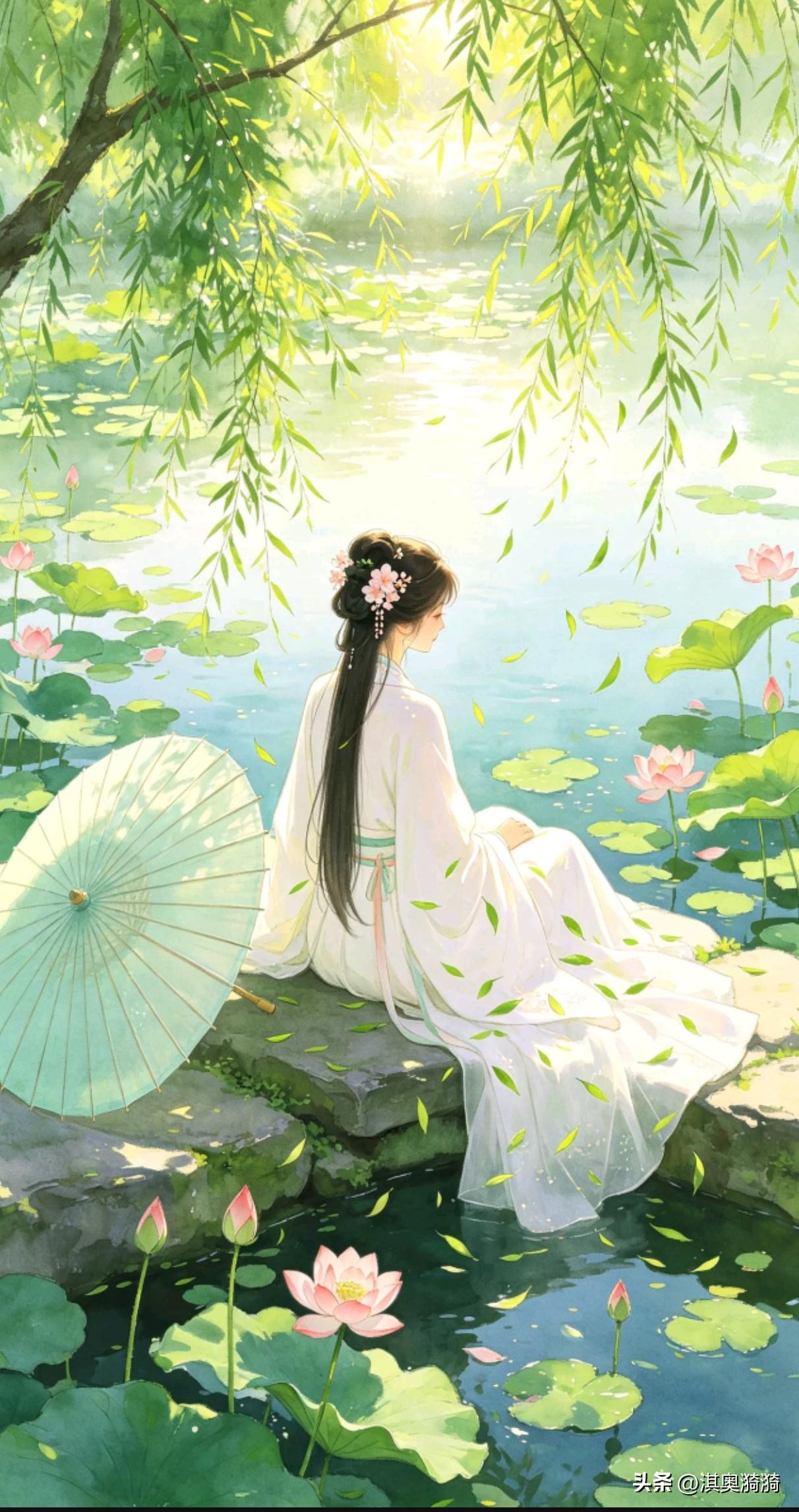 《红尘万丈，渡口自持》

鹪鹩一枝栖深林，偃鼠饮河不过腹。
五色迷目音乱耳，驰骋