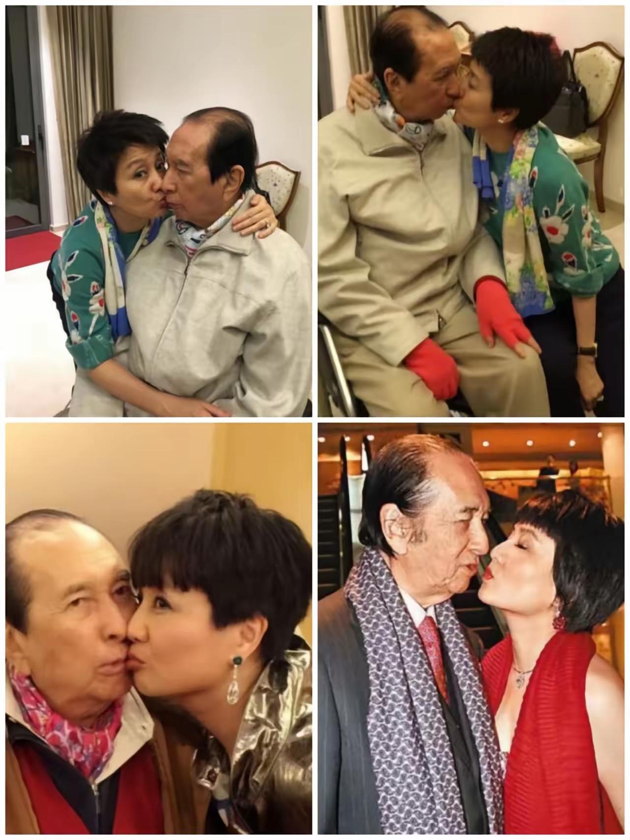 满嘴没牙还被姨太太索吻，赌王这是怎么培训出来的？他的姨太太们一点都不稳当，个个都