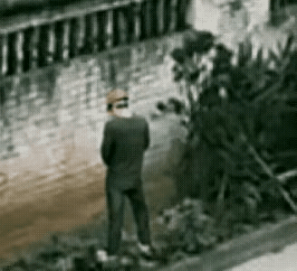 呲劲太大了，把墙呲倒了，谁信呢，人不立危墙之下不是没道理，就象这男人不死也要半条