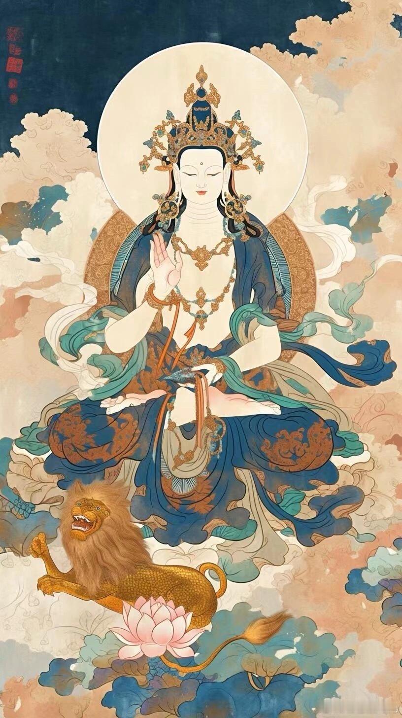 遇见文殊菩萨，见者好运，许个愿很灵！ ​​​