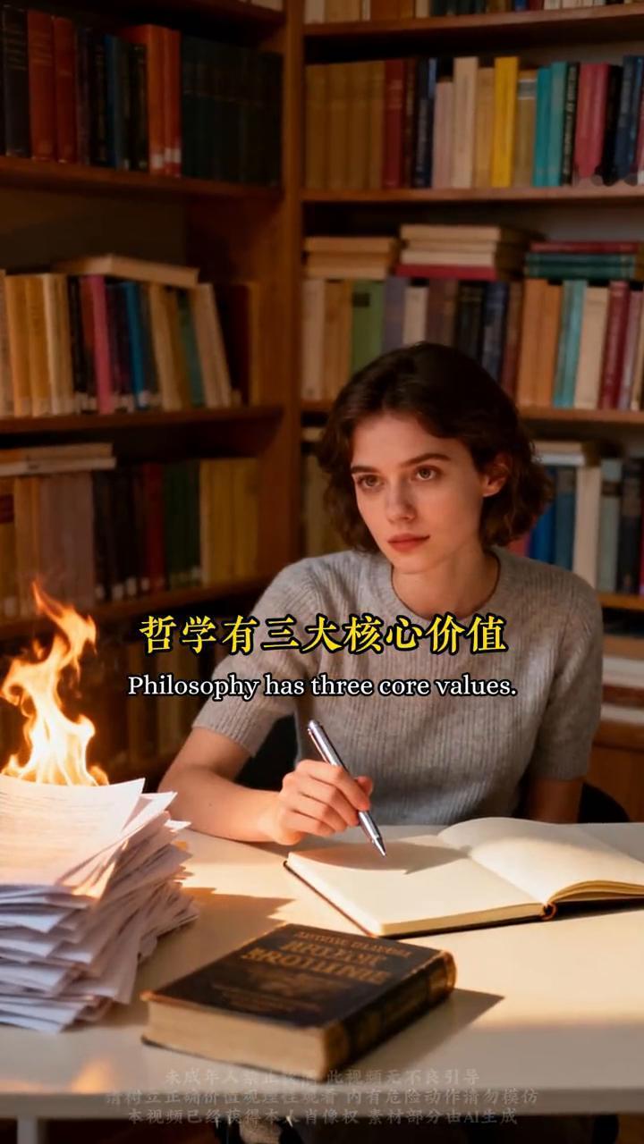 哲学的三大终极价值。
人这一辈子为什么要学点哲学？苏格拉底曾说：未经审视的人生是