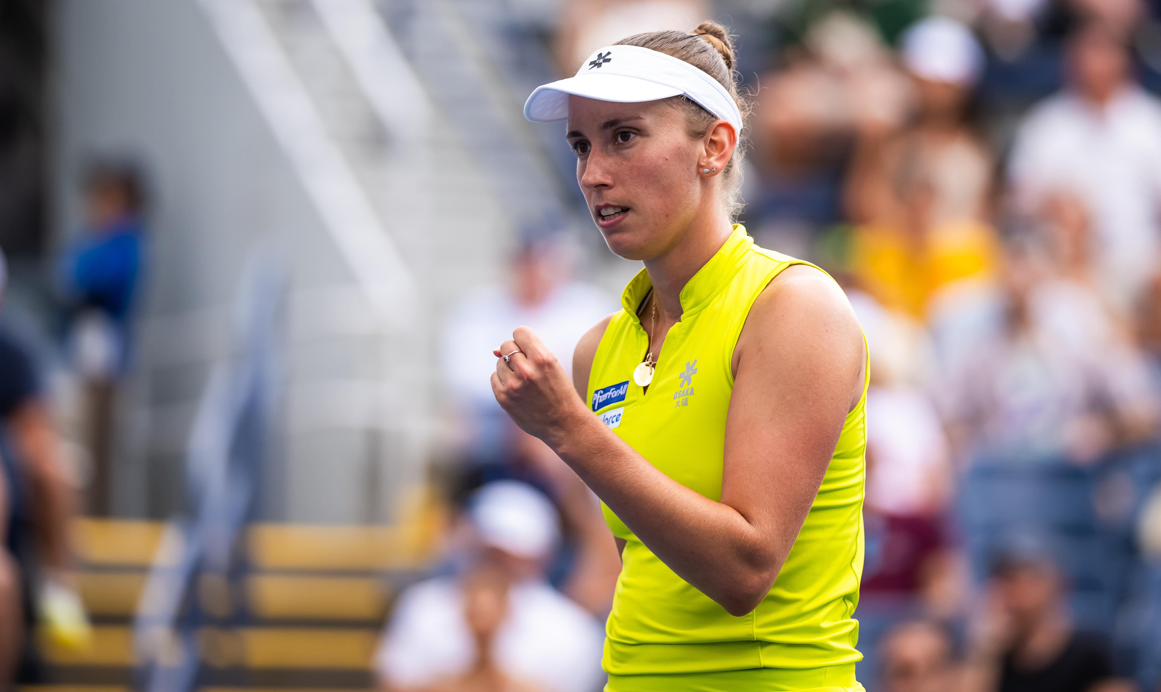 WTA250大阪站今日完整赛果👇克里斯蒂安 6-2 7-6(4) [Q]科恰雷
