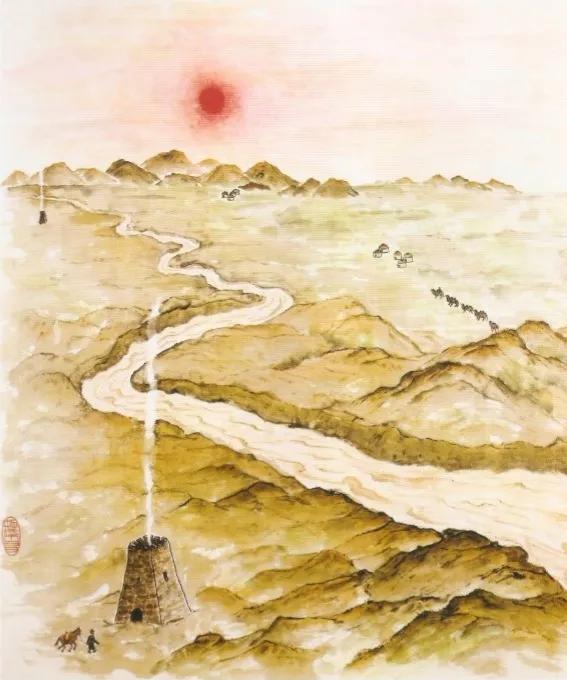 《浪淘沙·九曲黄河万里沙》刘禹锡

九曲黄河万里沙，浪淘风簸自天涯。
如今直上银