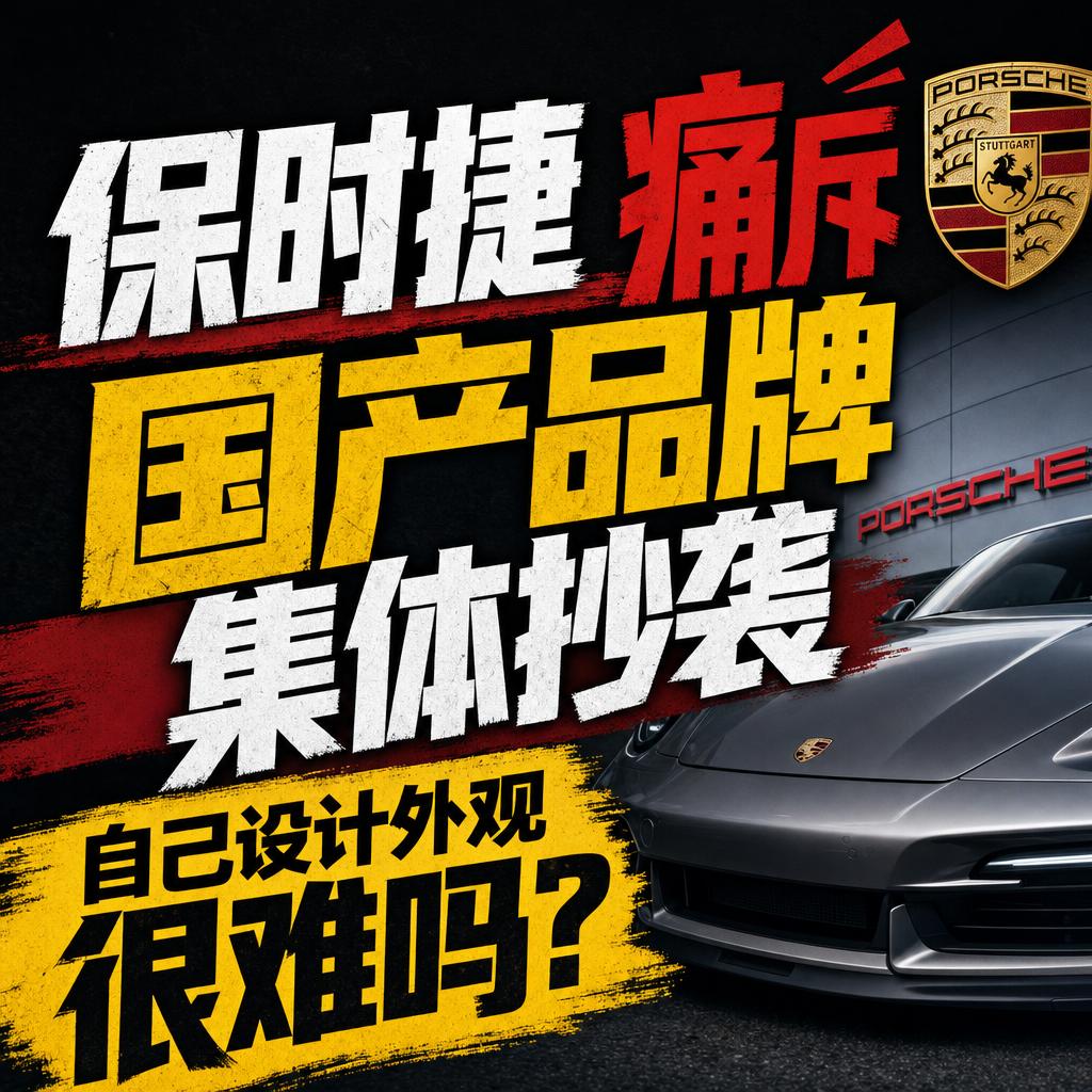 中国车企模仿保时捷设计：三重信号与原创启示
保时捷副总裁最近在一个论坛上直言，设