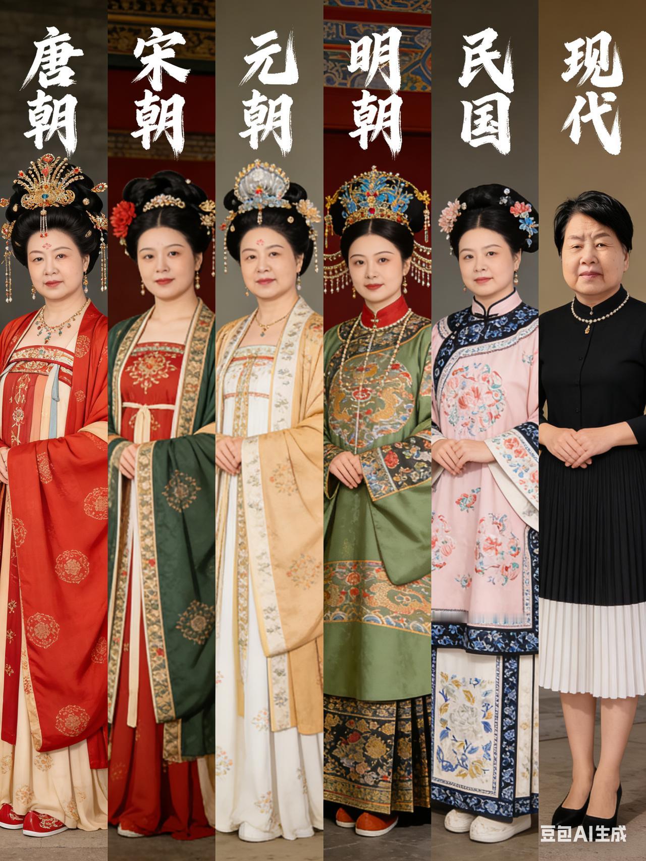 六位女士穿着不同朝代的服装。
那个朝代服装适和你心意留言: