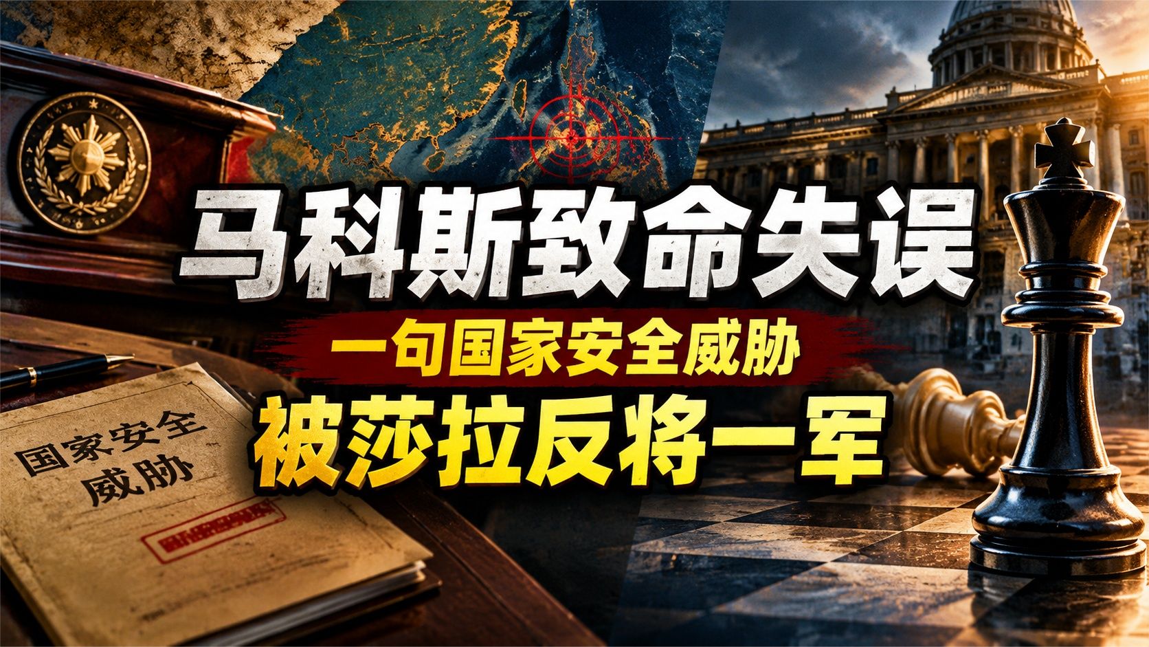 马科斯致命失误，一句国家安全威胁，被莎拉反将一军