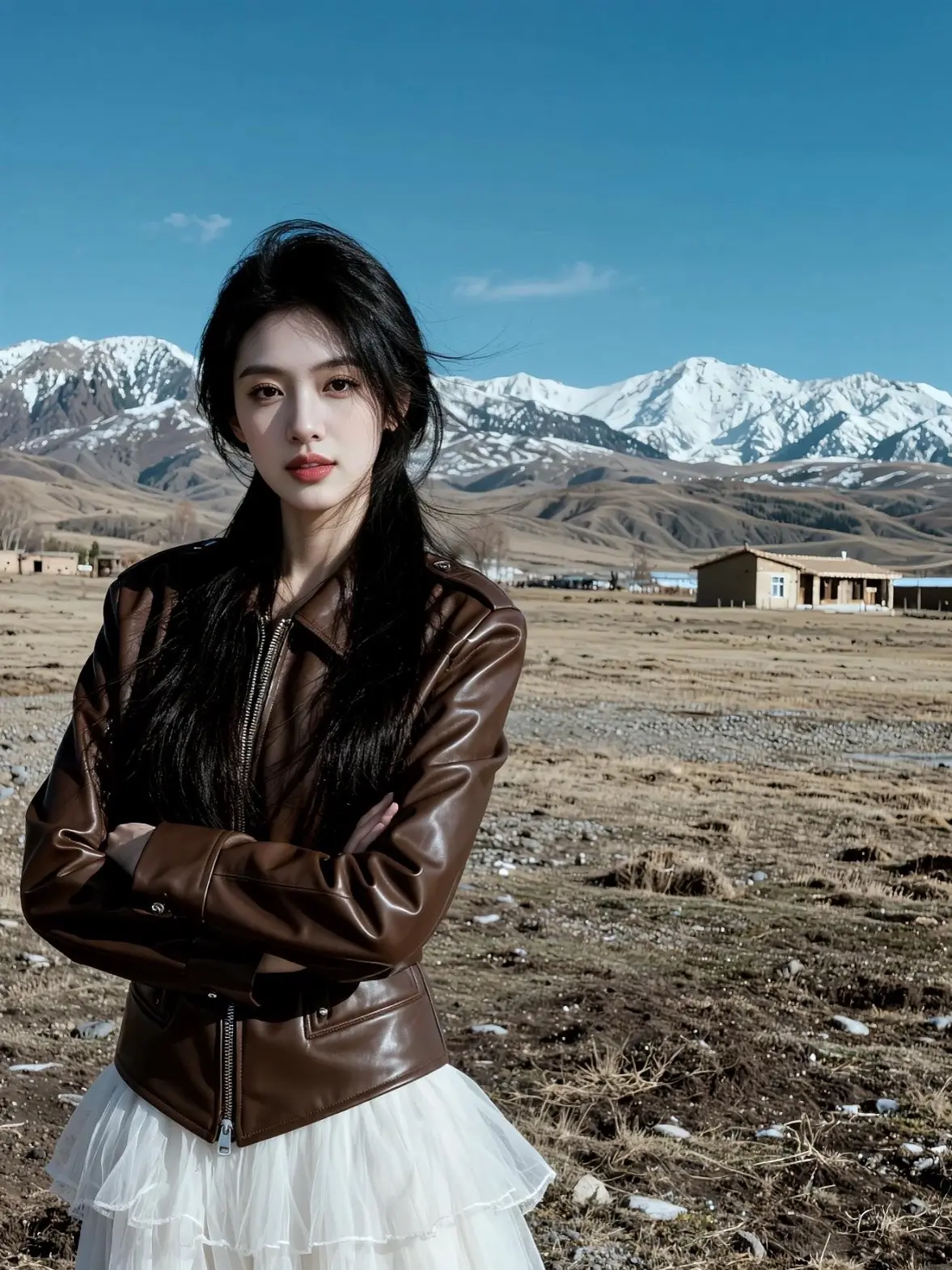 AI旷野皮衣写真 随变ai随便玩 ai创作 玩法合伙人计划 随变一拍都很夯