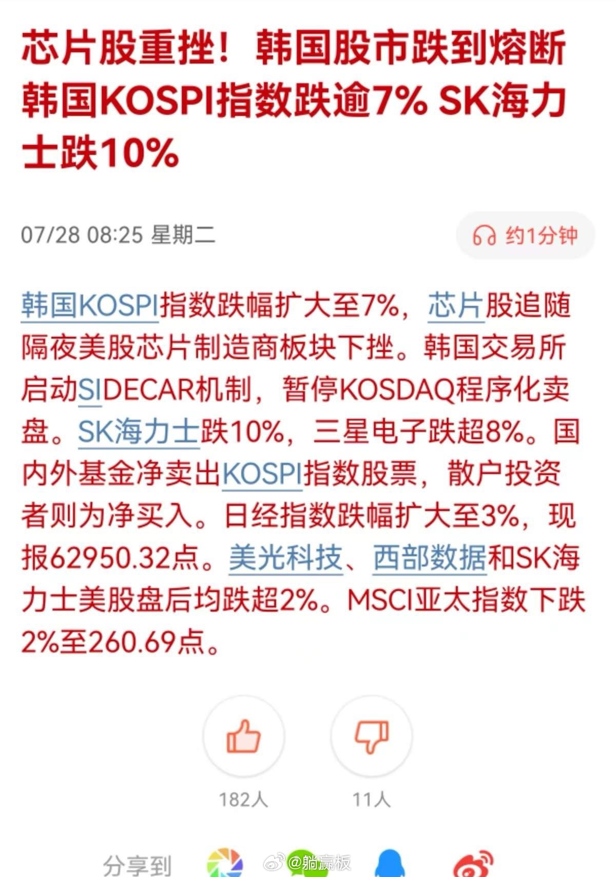 韩国🇰🇷股市真刺激，思密达国的人比中国人还能赌 