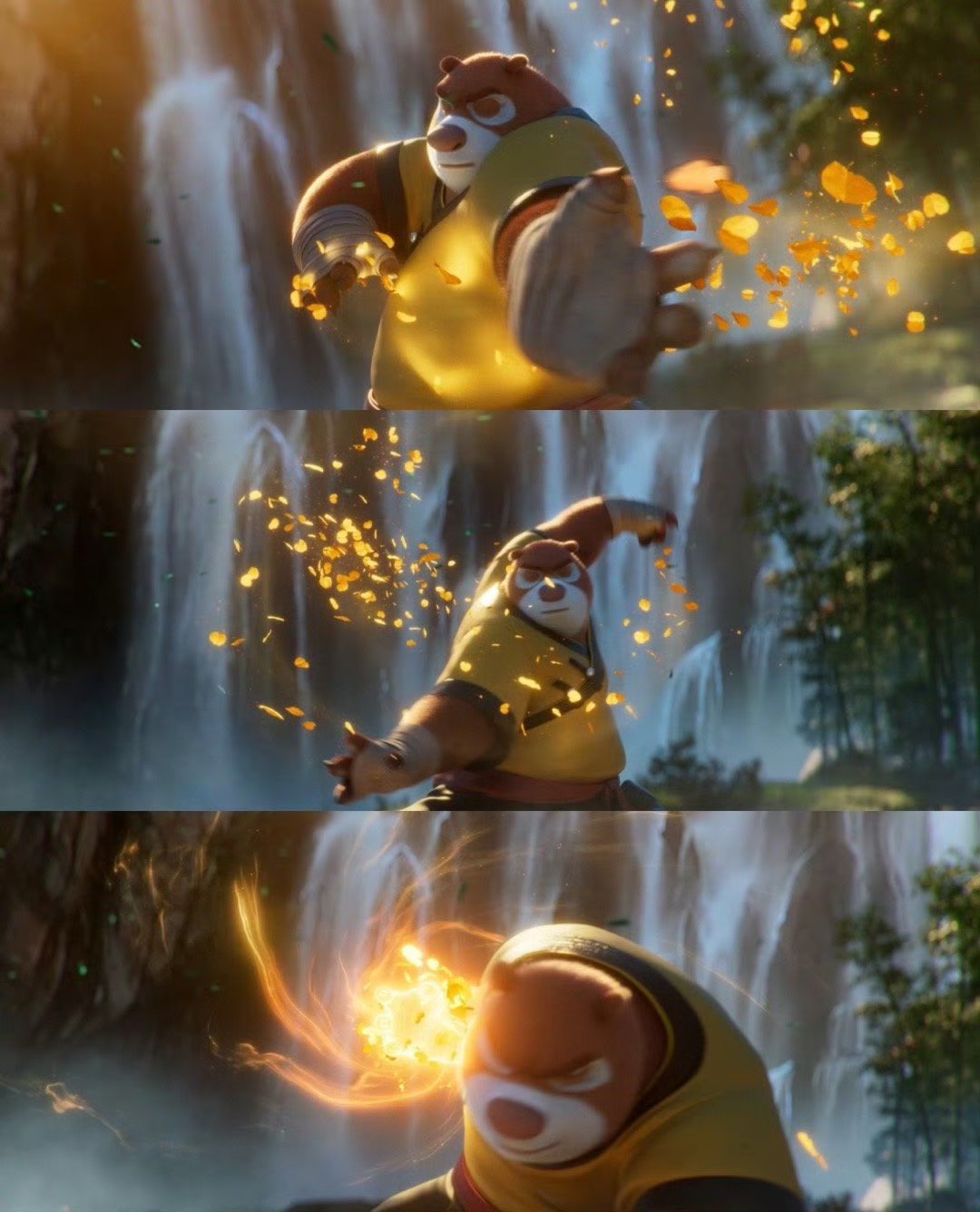 熊出没冷不丁梆梆就两拳 熊强三人组又来整活！秘境大佬霸气出关，中式奇幻画风直接拉