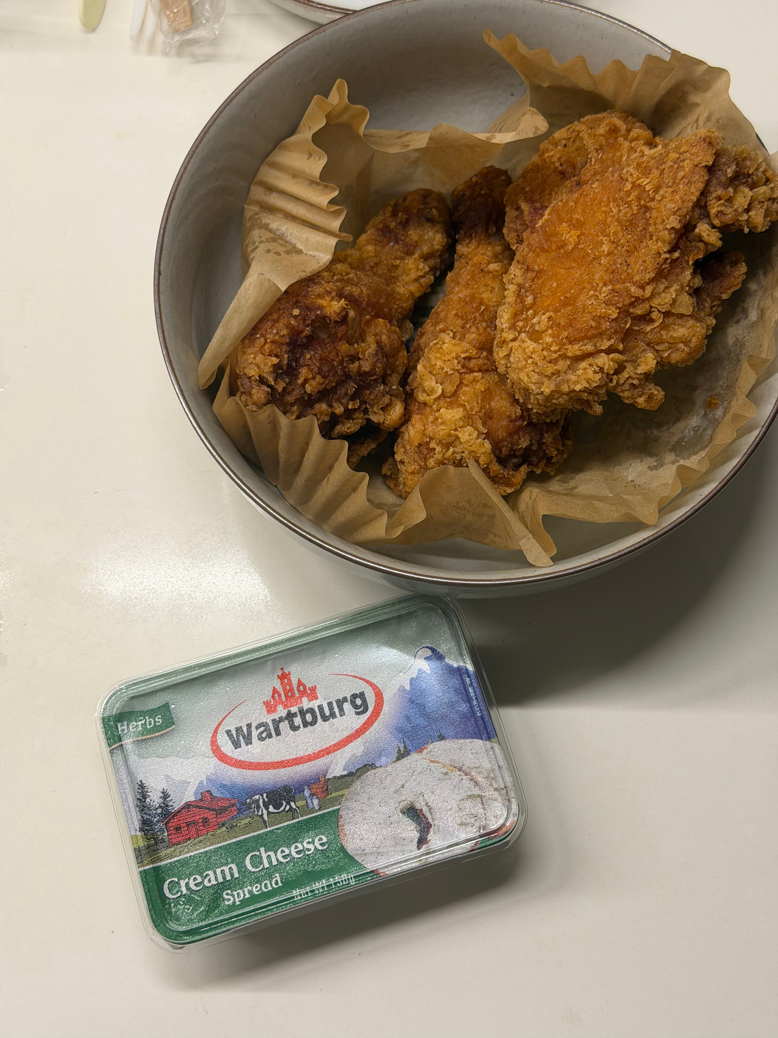 今晚吃这个蒜香奶酪炸鸡🥰 