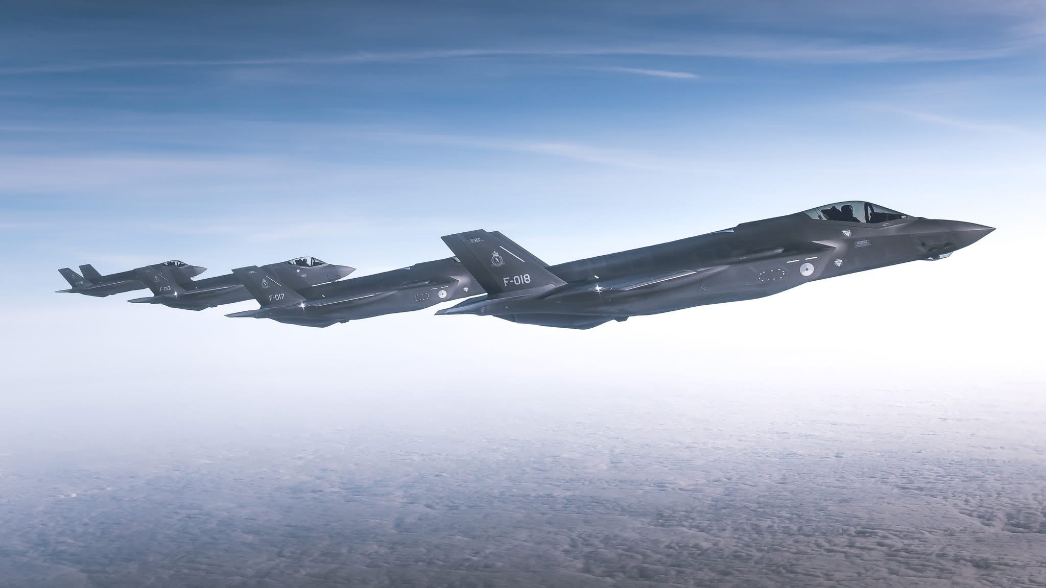 今日肥电 早安肥电荷兰空军（RNLAF）第322中队F35A意大利空军（AM）第