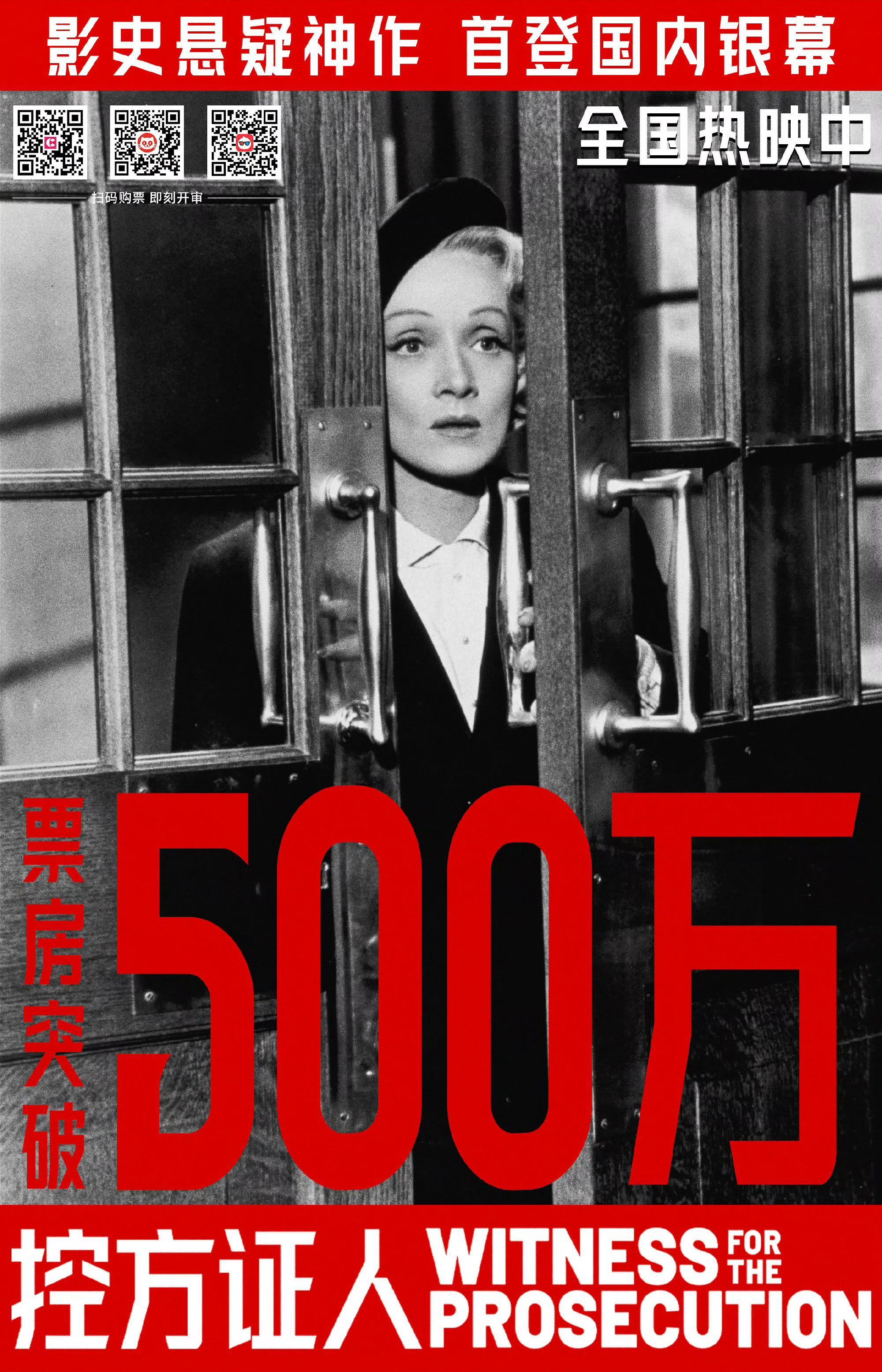昨天才去大银幕补了控方证人 ，真的太耐看了，剧本和表演都是教科书级别的，也可以称