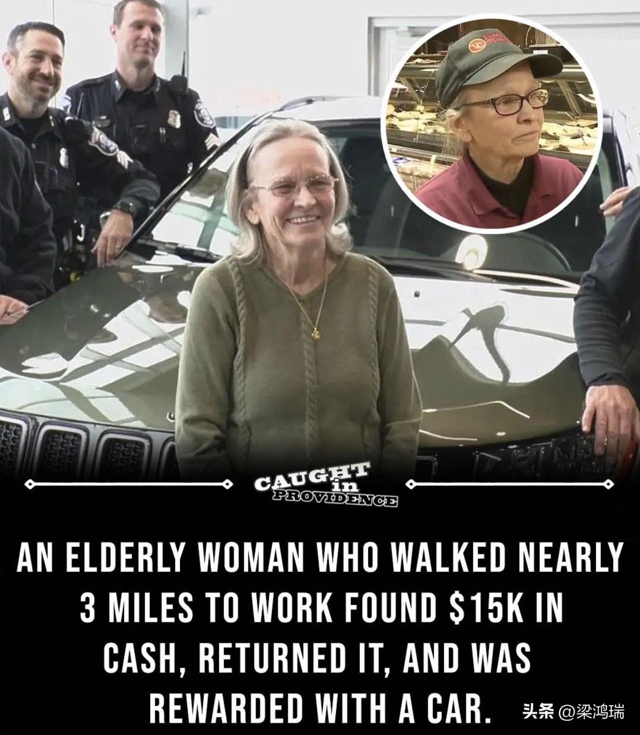 2023年1月，密歇根州一位名叫黛安·戈登的65岁老奶奶下班回家途中，在一家加油