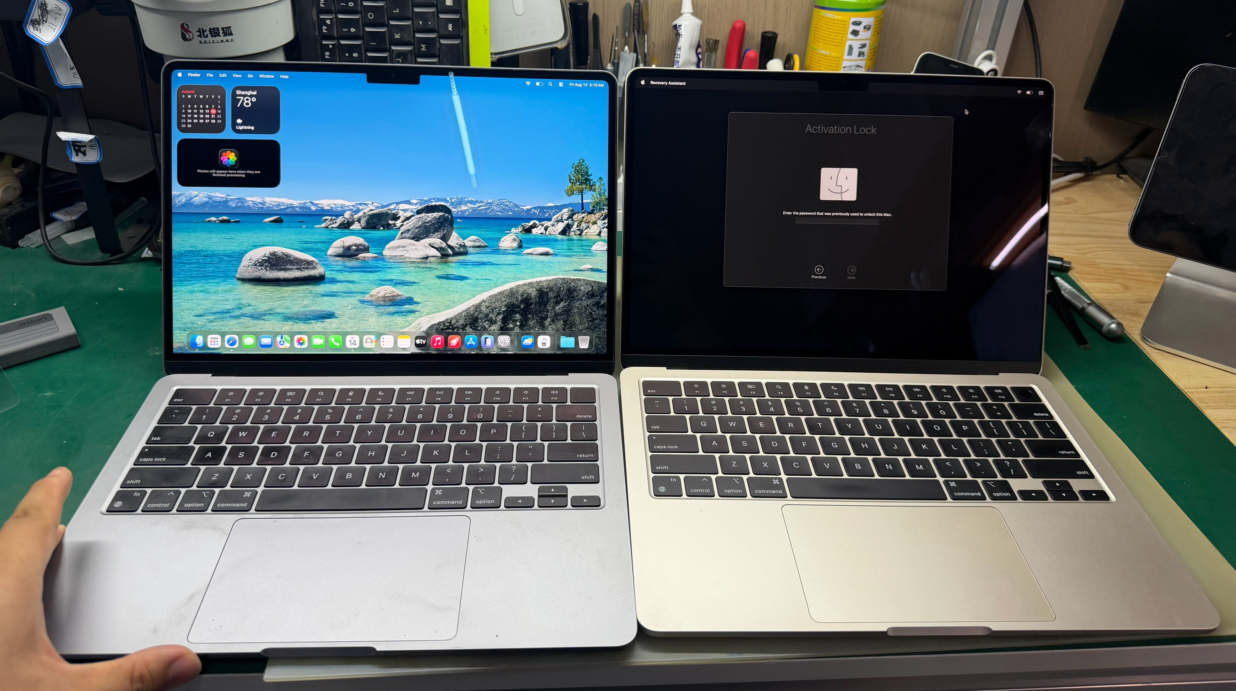 下班啦，最后下班的时候，一次交出去2台MacBook Air M3更换屏幕的 双