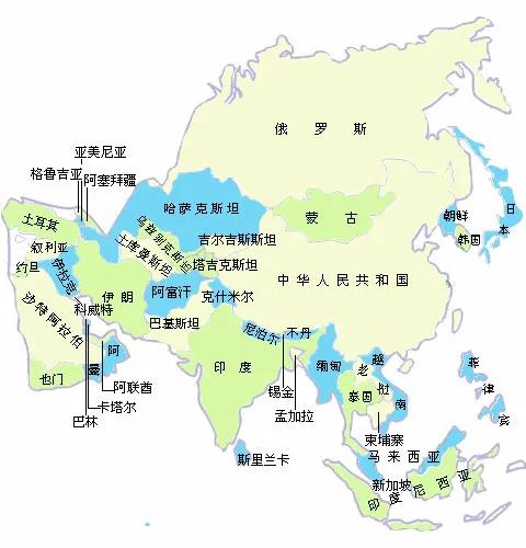 亚洲人均GDP最高的10个国家（地区）

1.新加坡        84734
