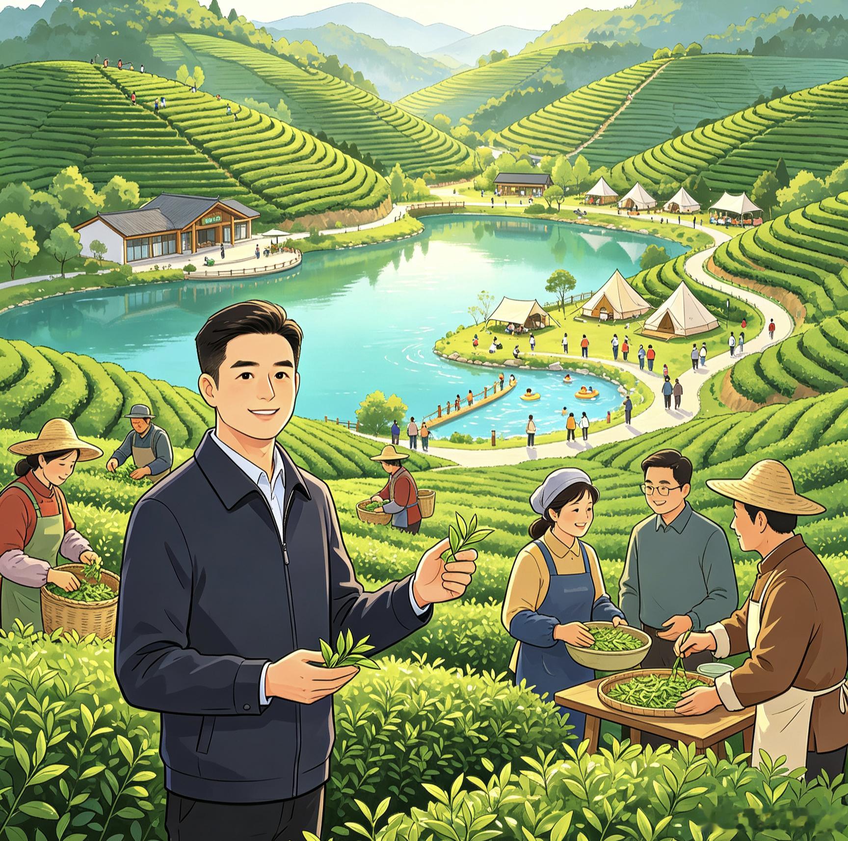 浙江90后研究员走出实验室盘活千亩茶山浙江90后青年把一片茶叶做成共富产业 夏秋