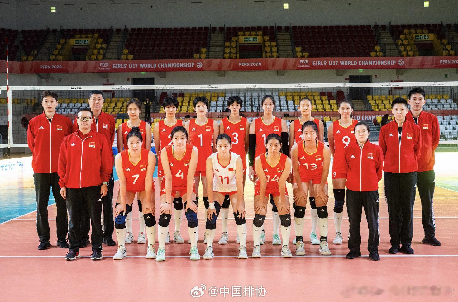 #U17女排四连胜进世锦赛8强# 2024年U17女排世锦赛1/8决赛，中国队3