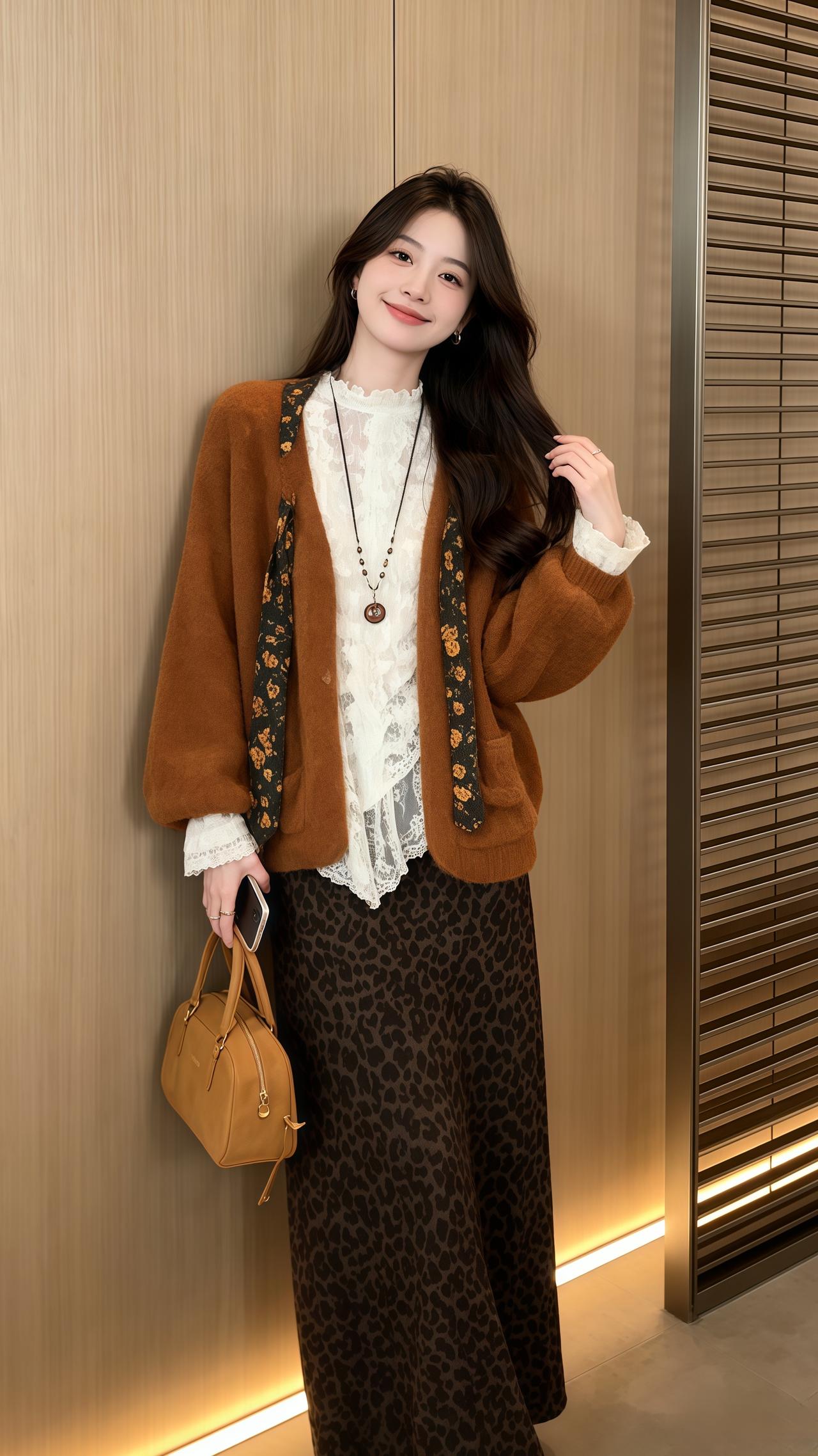 ootd穿搭女生 韩系通勤ootd 日常穿搭分享 今日份韩女穿搭 秋季穿搭