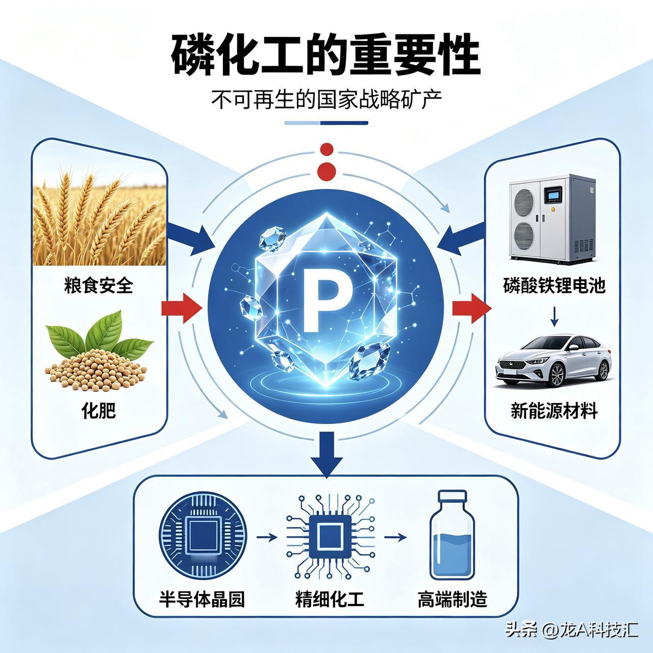 农业科技都离不开！磷是不可再生的国家战略矿产，地位堪比石油。  
 
1. 保障