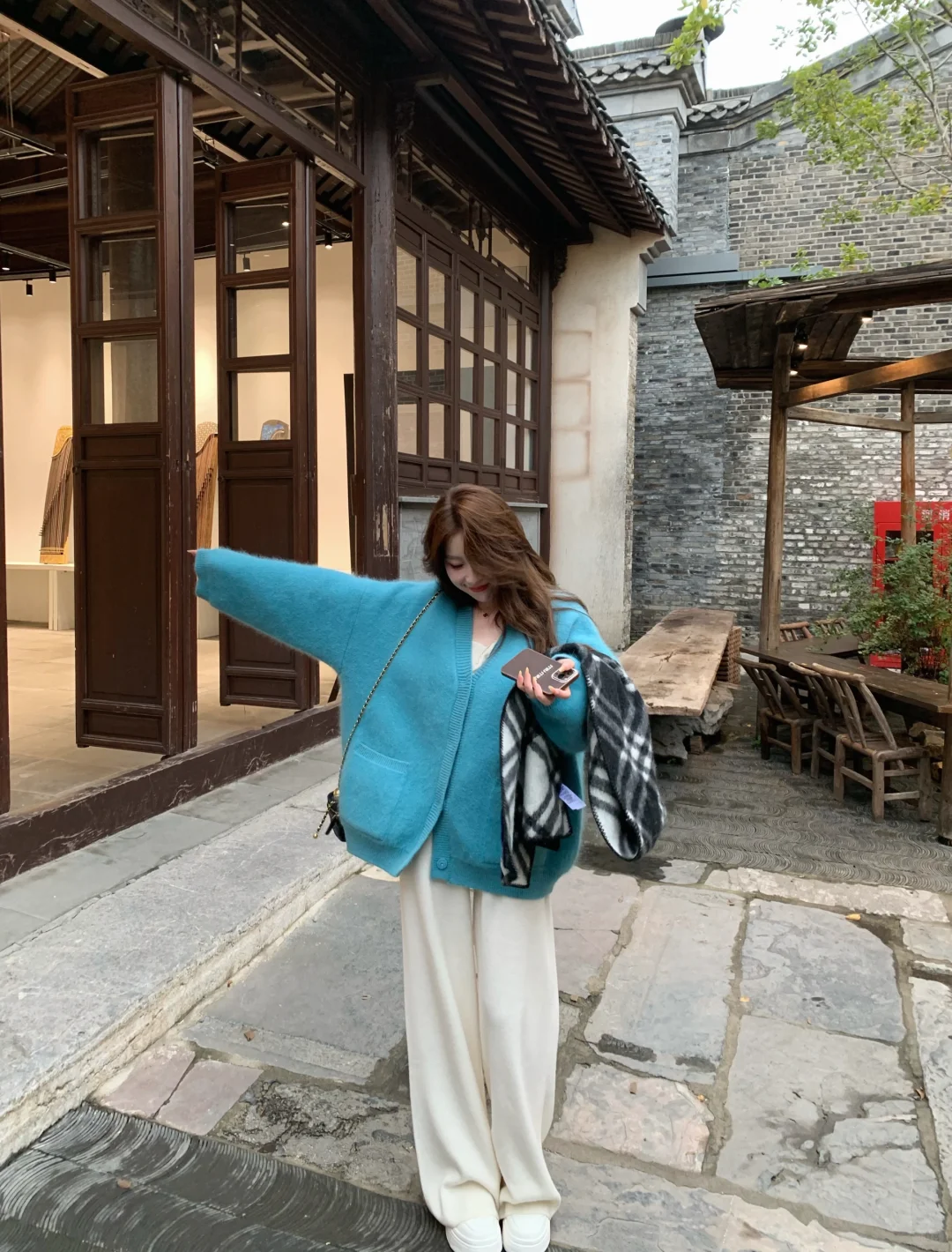 冬天也要漂亮的蓝呀🍂