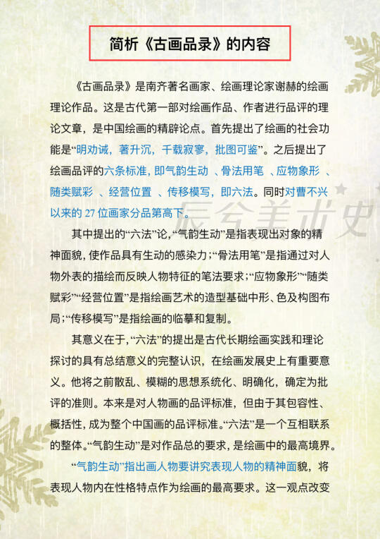 高频考点刷题 | 古画品录的内容