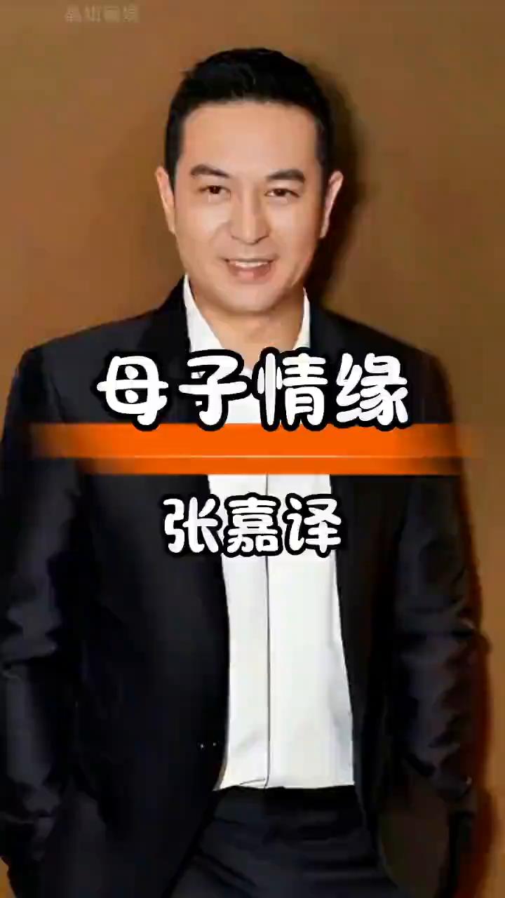 母子情缘：张嘉译。
谁敢相信张嘉译的母亲竟然是我们熟悉的那位。这位在影视圈大器晚