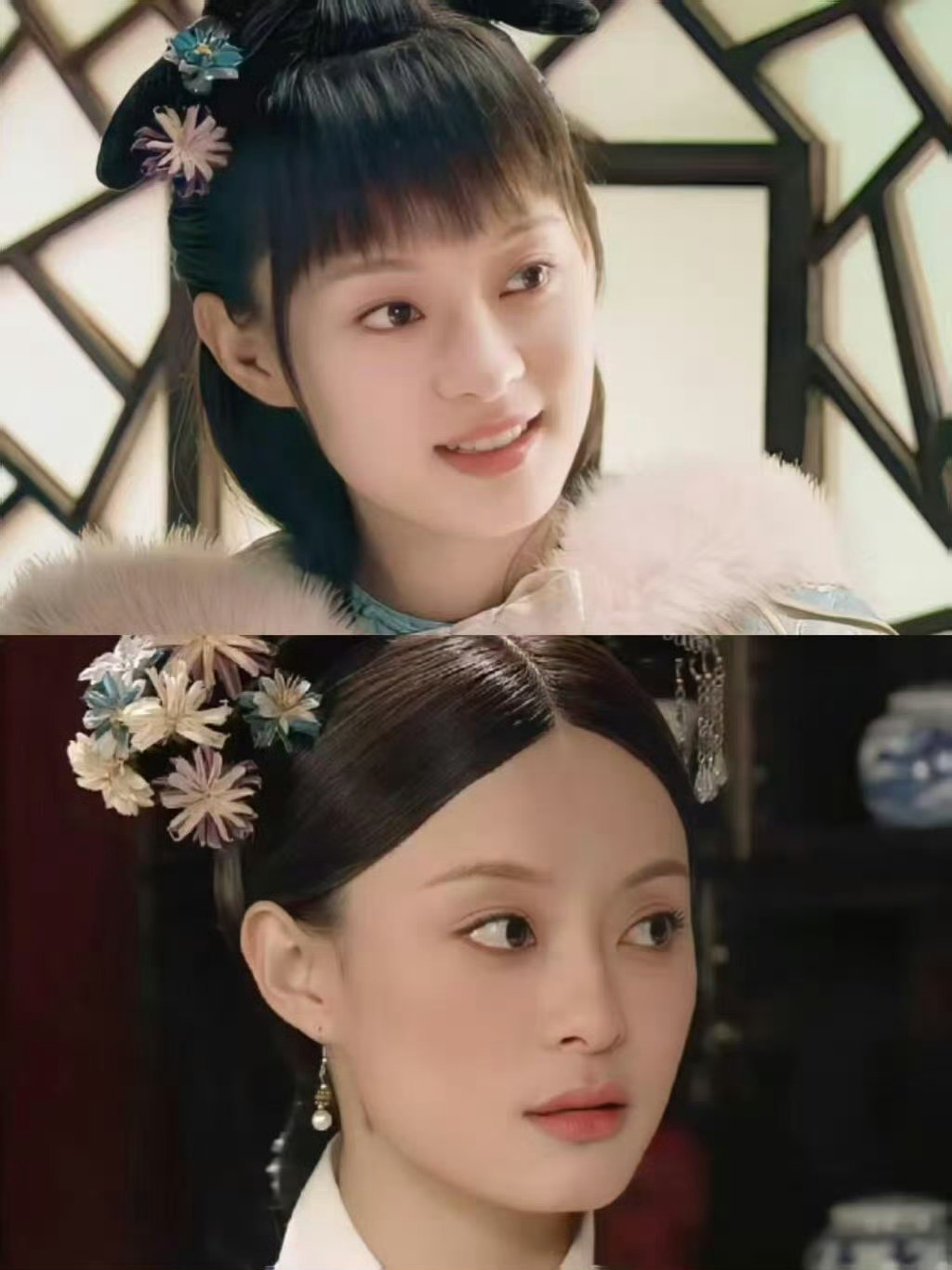 孙俪美回甄嬛时期谁说华服才配得上风华？孙俪今日简装上阵，白T黑裤，却偏偏走出六宫