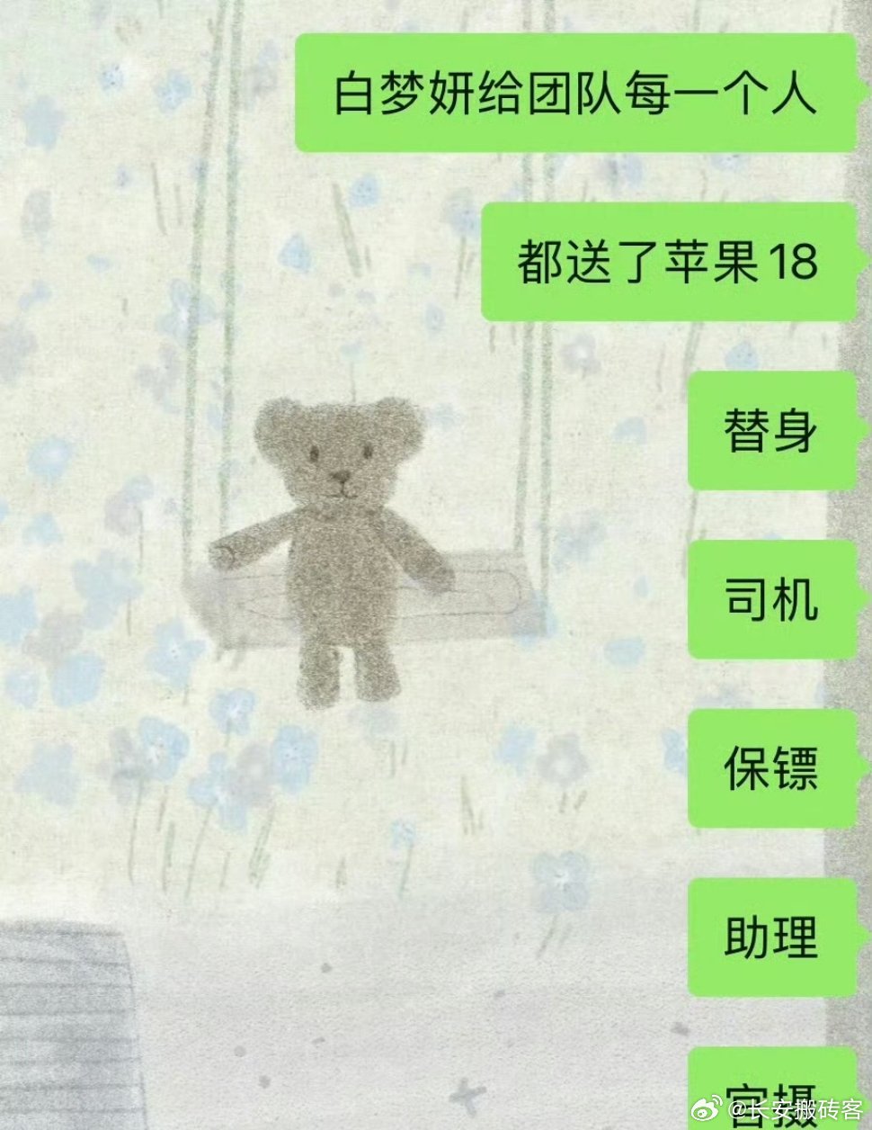 曝白鹿送团队苹果18我现在去应聘还来得及不？​​​