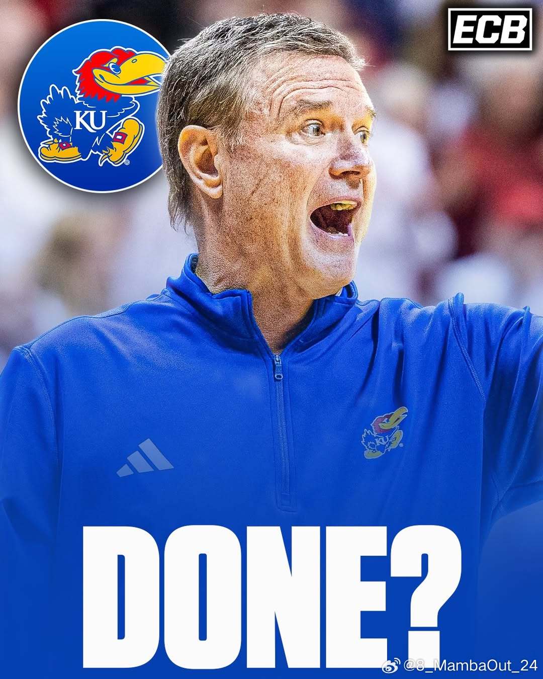 比尔·塞尔夫(Bill Self)谈及职业生涯下一步时表示："我热爱我的工作。我