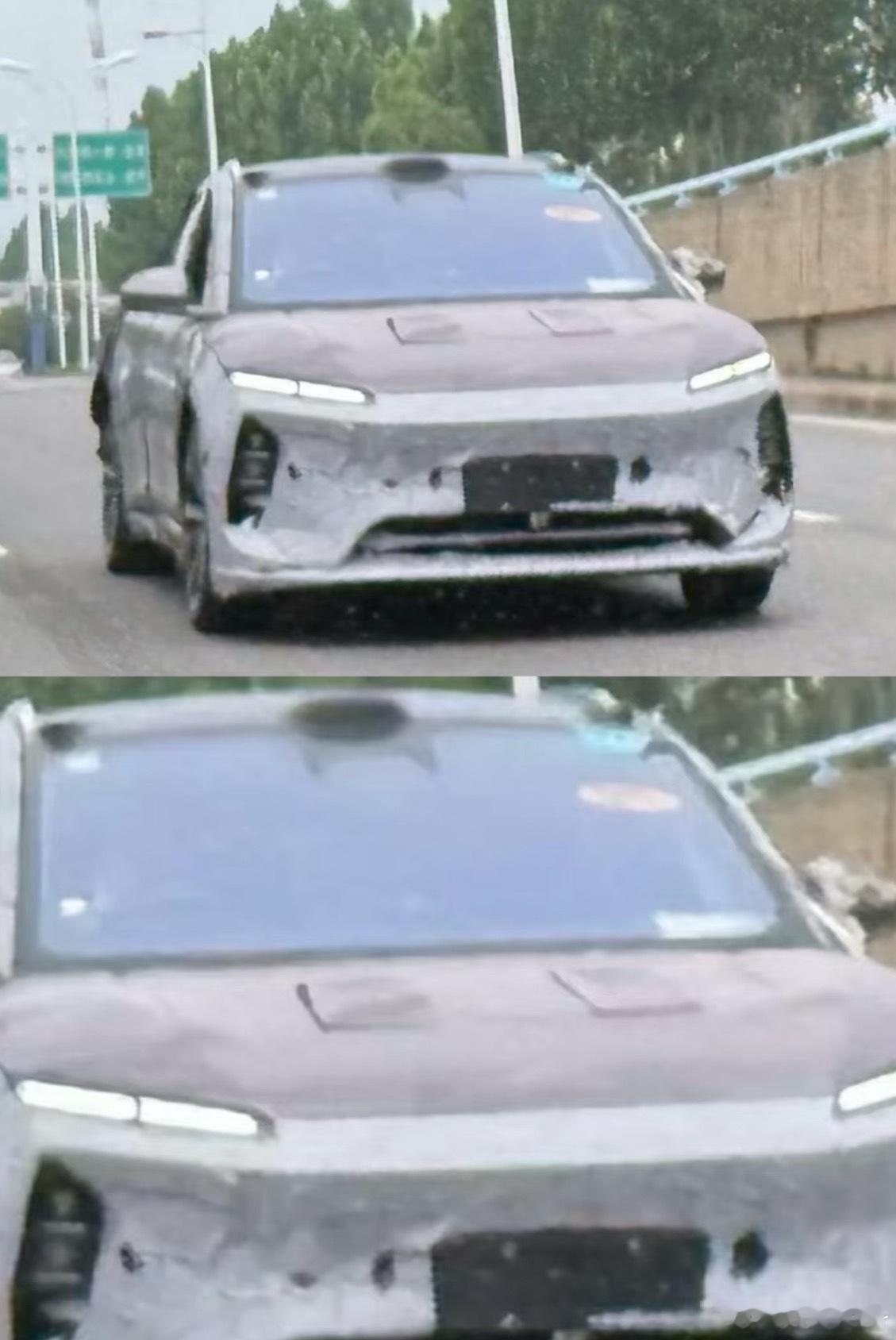 蔚来ET5伪装车，这难道是要上挖孔版？ ​​​