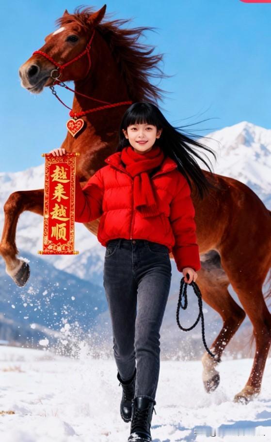 银蛇带走四时去，
金马驮着五福来。