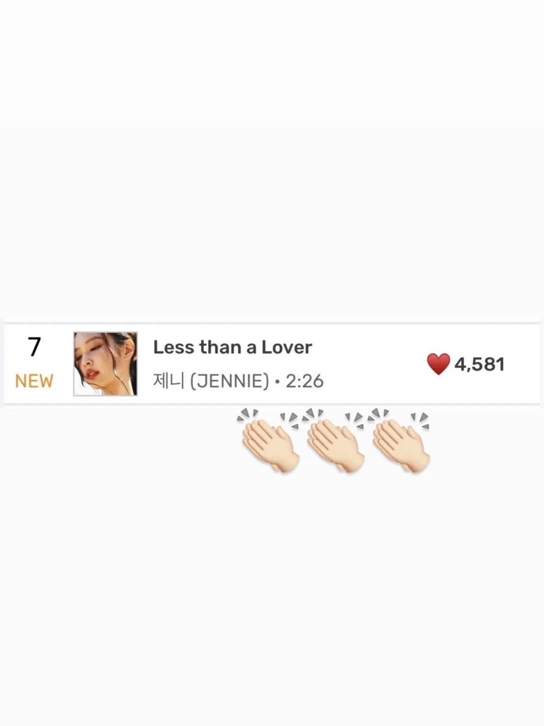 Less than a Lover Melon实时空降7位🔥