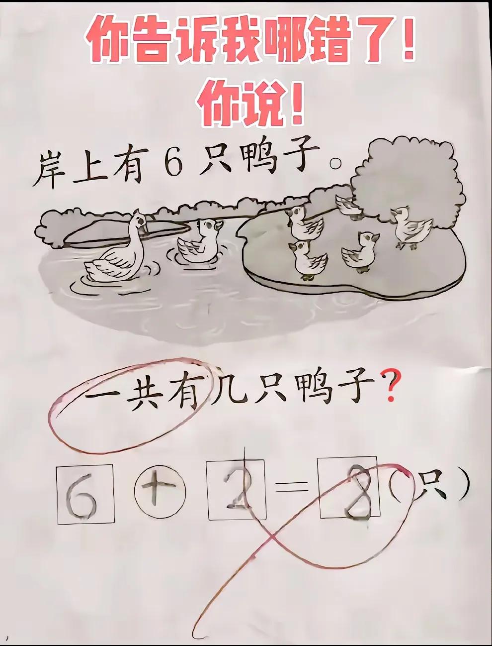 表哥说这道题目他也看不懂，小表弟千万别来找他做题了，怎么看都没有做错啊，怎么就打