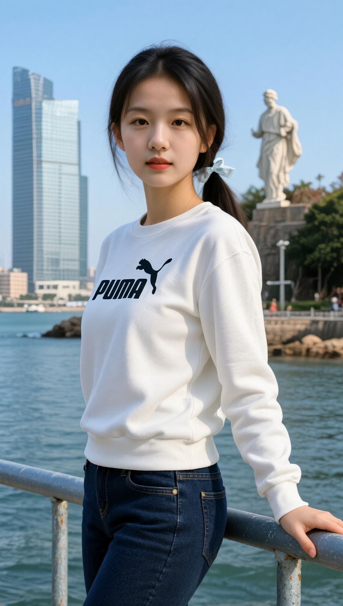 海滨生活照 抖音ai创作