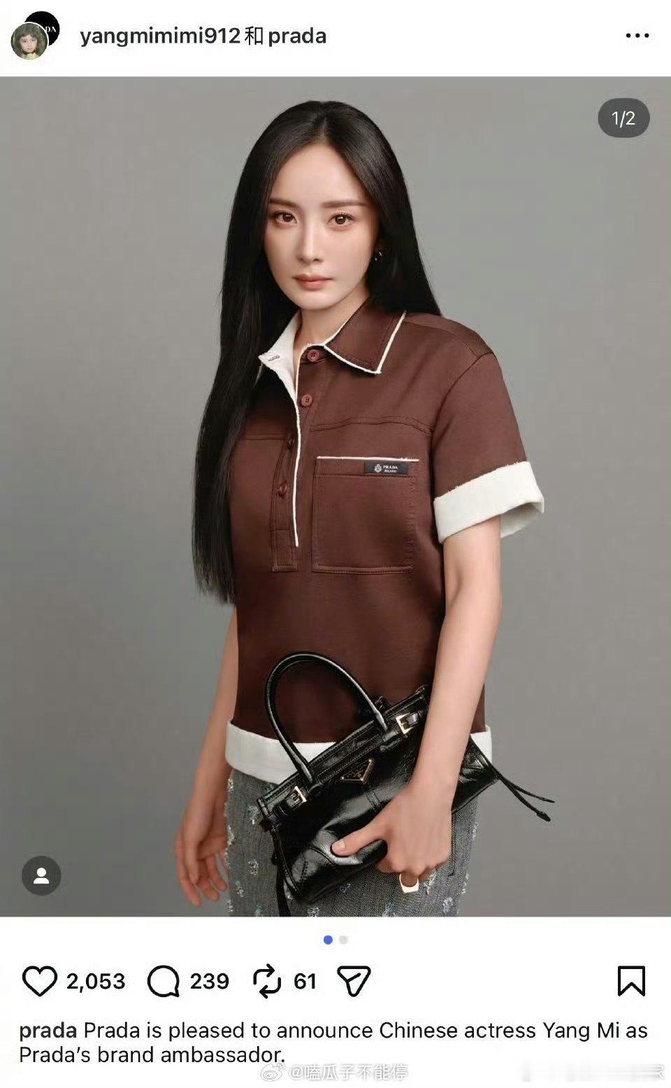 85花最新奢品成衣代言：杨幂Prada、辛芷蕾Chanel、刘诗诗Celine、